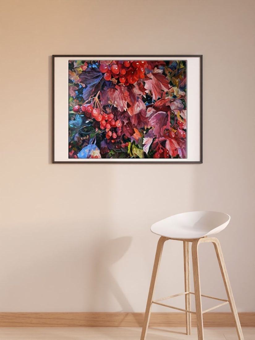 Oil painting Red viburnum Varvarov Anatoly Viktorovich - 2