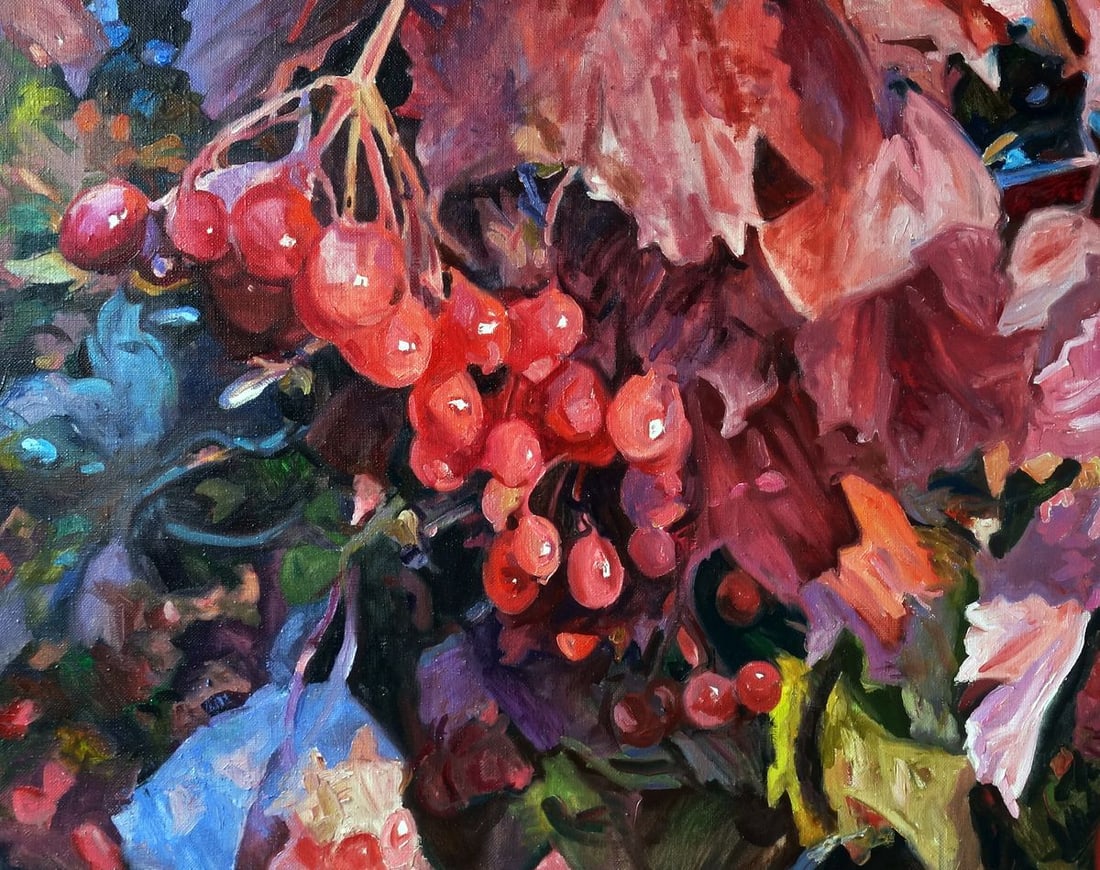 Oil painting Red viburnum Varvarov Anatoly Viktorovich - 6