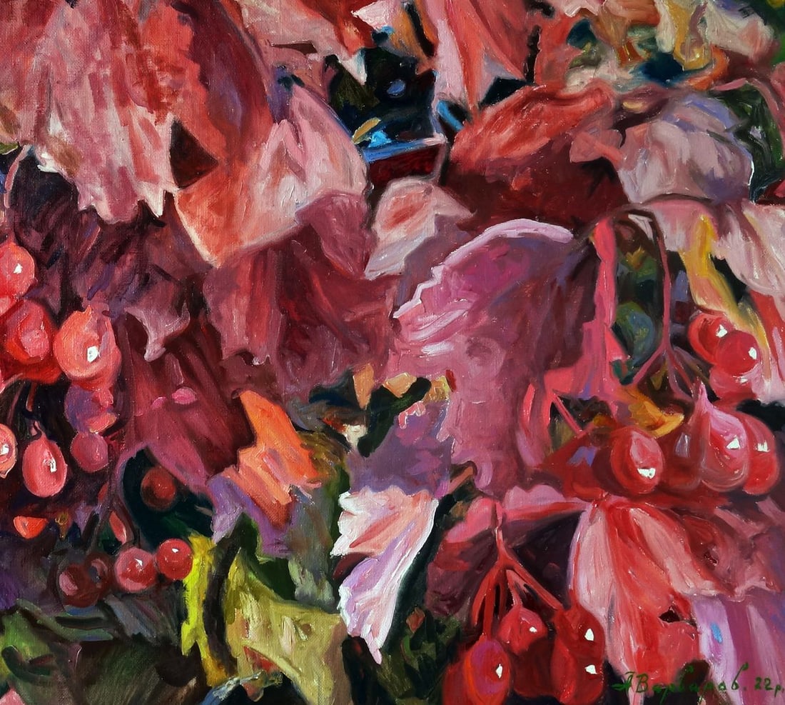 Oil painting Red viburnum Varvarov Anatoly Viktorovich - 7