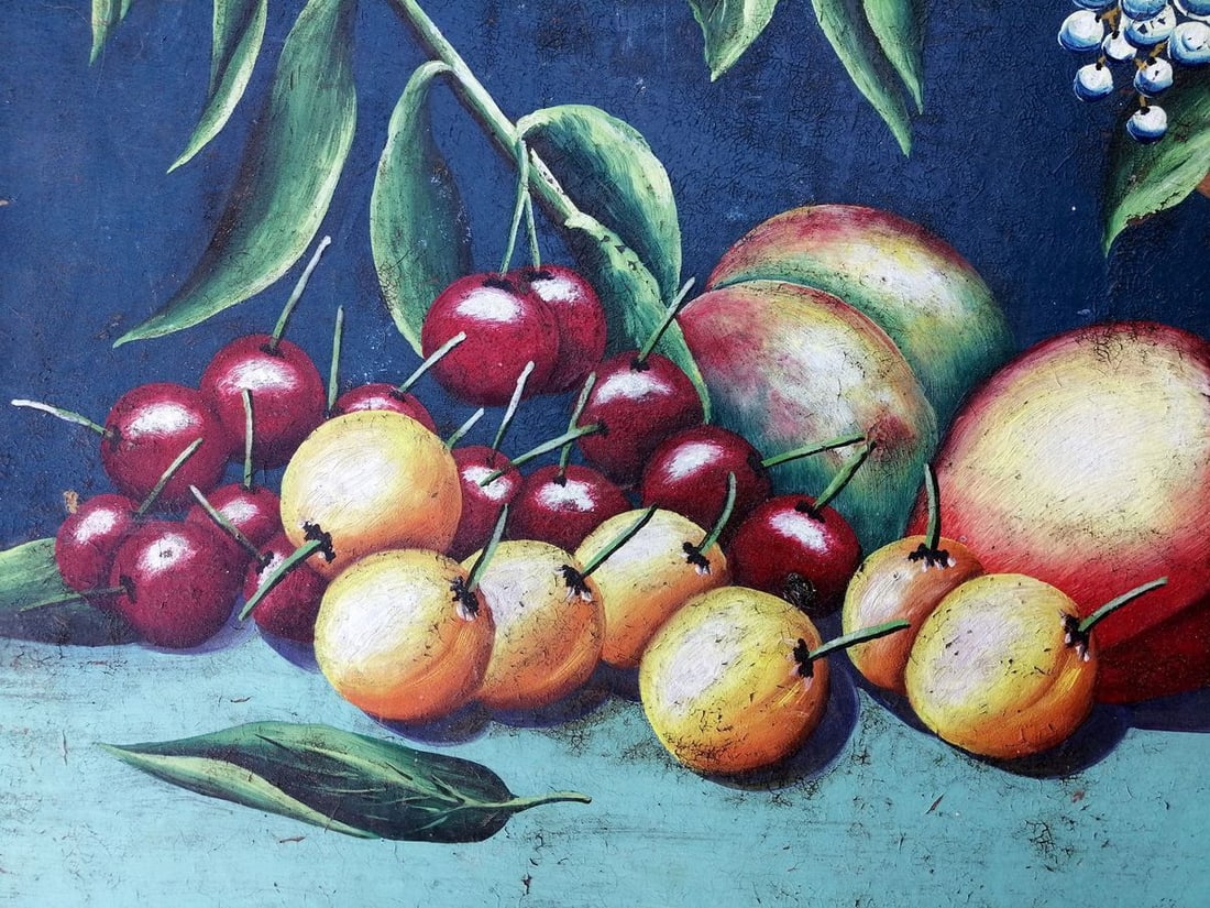 Oil painting Still life with sweets Unknown artist - 6