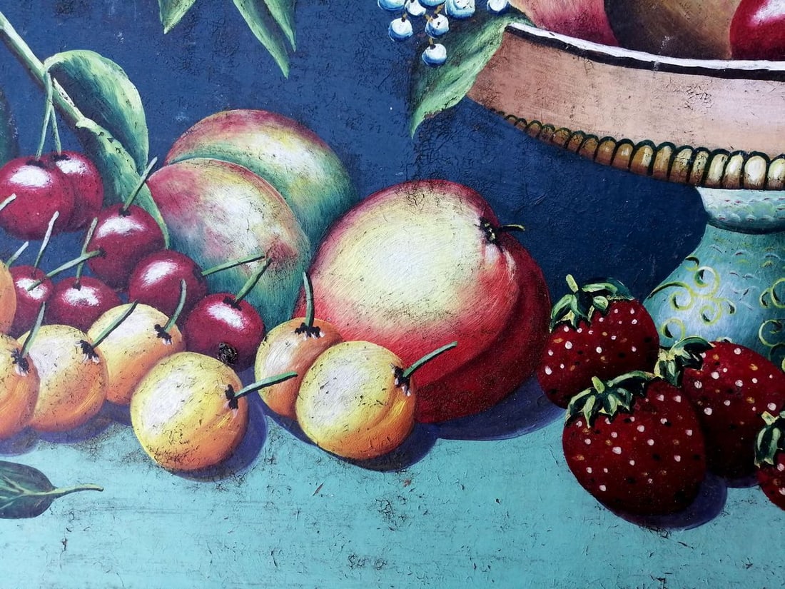 Oil painting Still life with sweets Unknown artist - 7