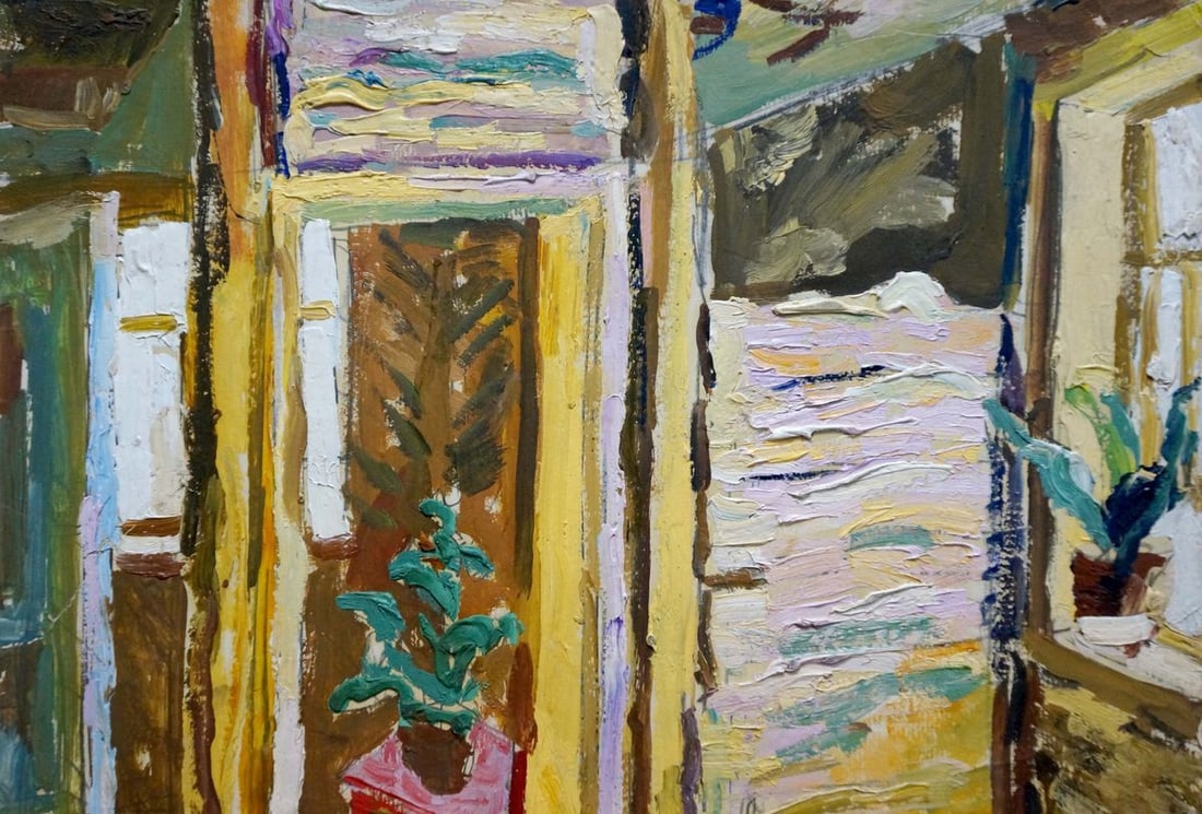 Oil painting Terrace Pyotr Kuzmich Stolyarenko - 4