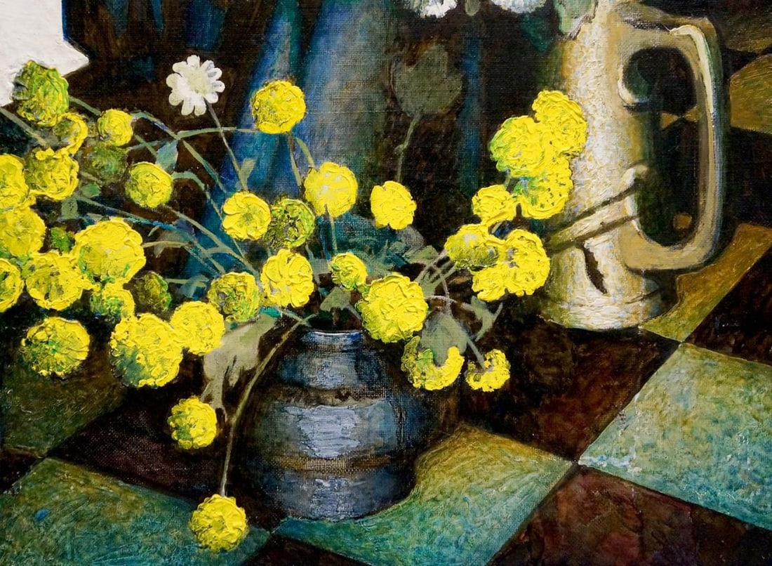 Oil painting Flowers white and yellow Panich Vladimir Igorevich - 2