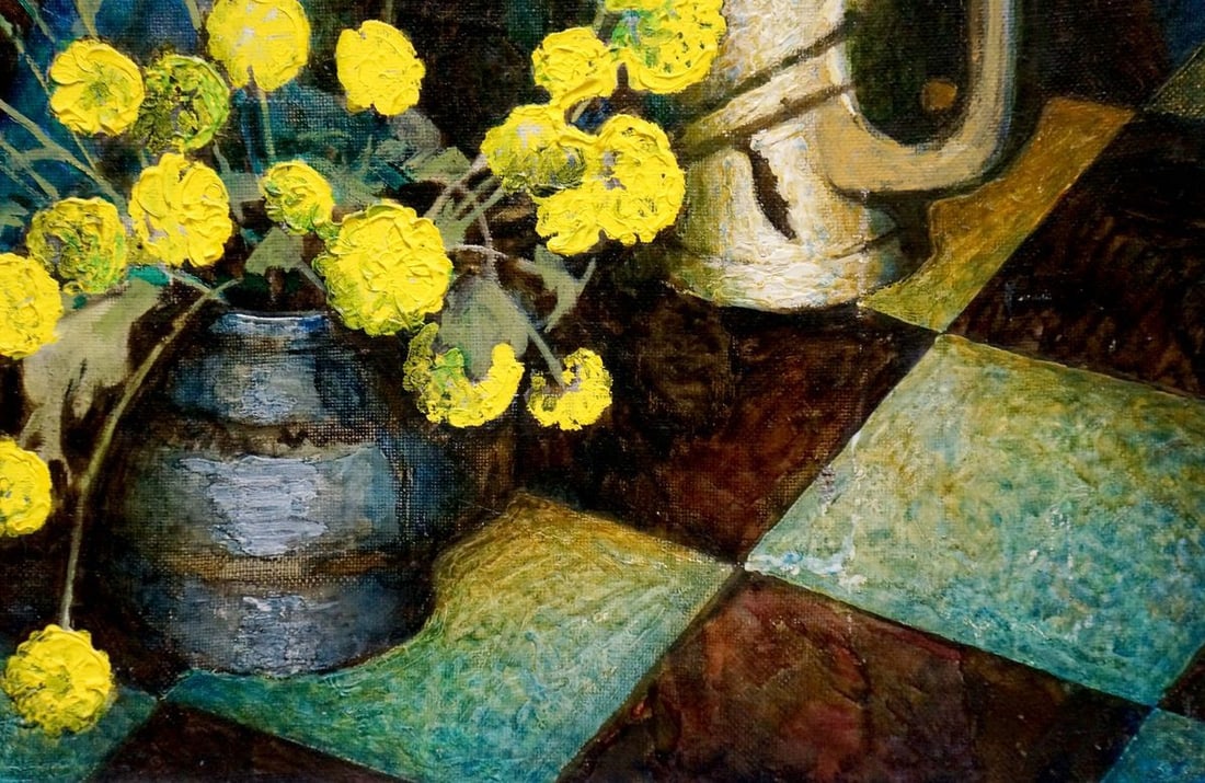 Oil painting Flowers white and yellow Panich Vladimir Igorevich - 5