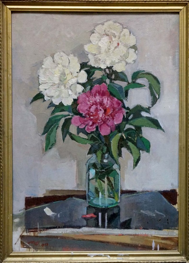 Oil painting Bouquet of flowers Buryachok Nikolay Ivanovich: Title: Oil painting Bouquet of flowers Buryachok Nikolay Ivanovich Description: No.Verns 856 *** ABOUT THIS PAINTING *** * TITLE: "Bouquet of flowers" * ARTISTS: Buryachok Nikolay Ivanovich * SIZE: 68