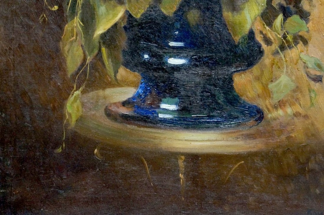 Oil painting Lush bouquet of flowers Komyakhov - 2