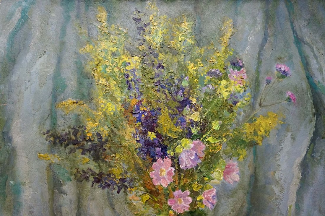 Oil painting Autumn flowers Minka Alexander Fedorovich - 3