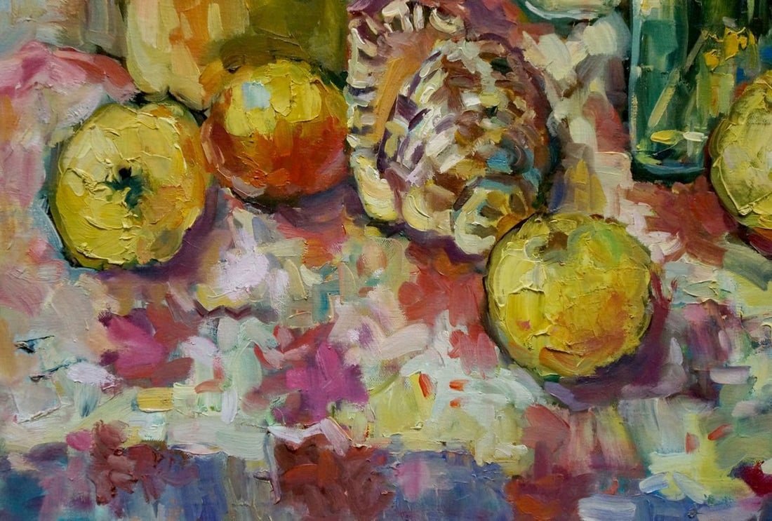 Oil painting Still life with quince Kramarenko Irina Pavlovna - 2