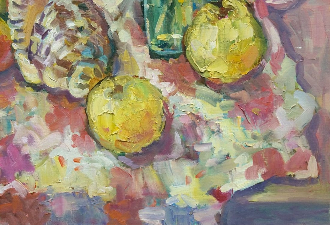 Oil painting Still life with quince Kramarenko Irina Pavlovna - 6