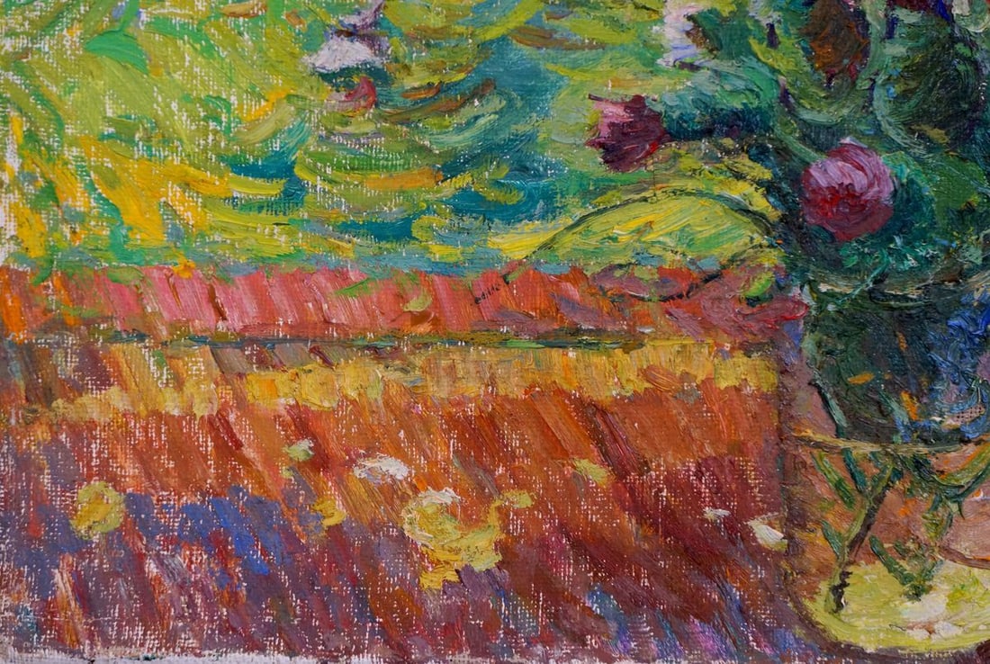 Oil painting Man in the garden Viktor Grigorievich - 2