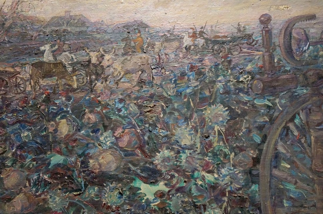 Oil painting In the courtyard Titarenko Maria Anatolyevna - 3