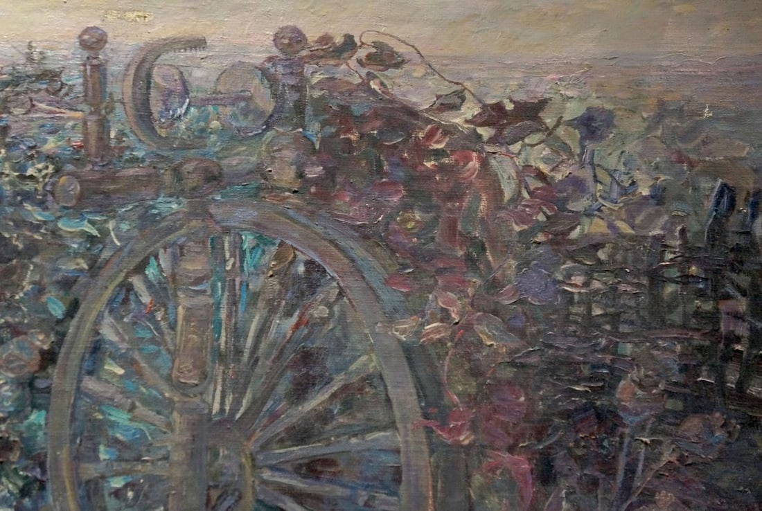 Oil painting In the courtyard Titarenko Maria Anatolyevna - 4