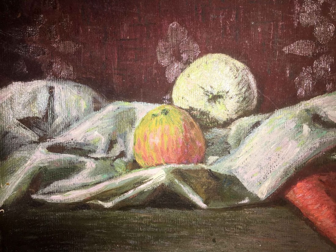 Still life with apples oil painting A. Horov - 3