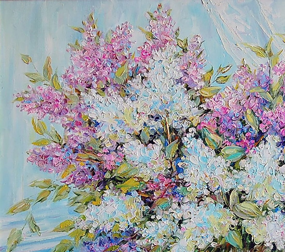 Oil painting Lilac at the window Kotmin Olga - 2