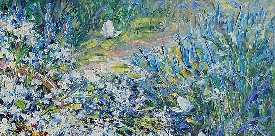 Oil painting Basket of flowers Kotmin Olga - 3