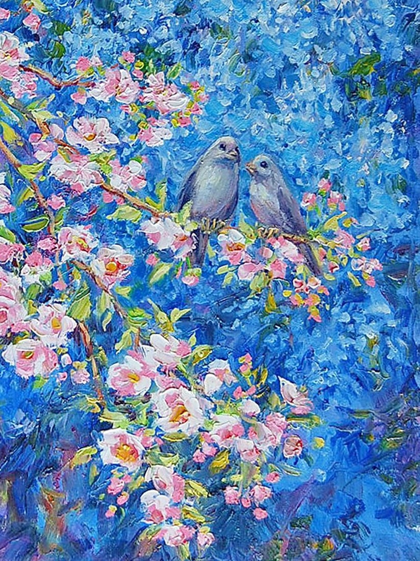 Oil painting Melodies of spring Kotmin Olga - 5