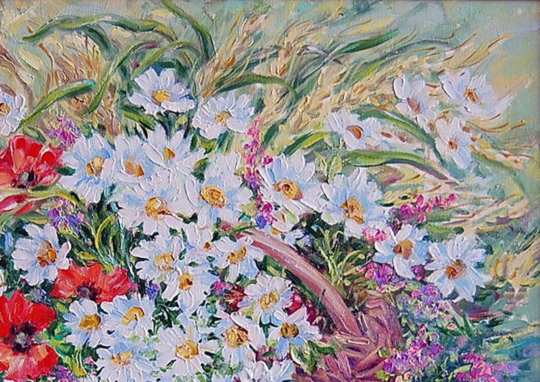 Oil painting July flowers Kotmin Olga - 3
