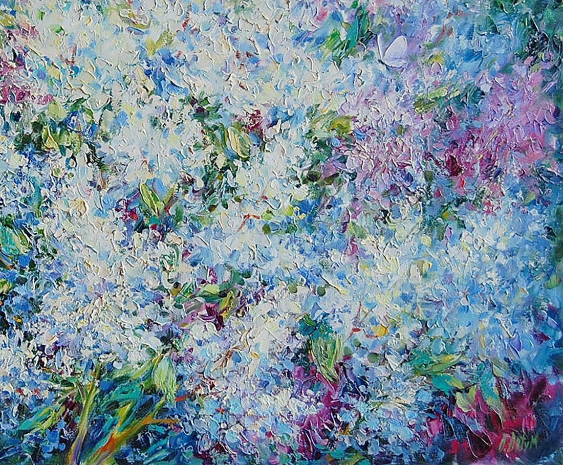 Oil painting Lilac bushes in the garden Kotmin Olga - 5