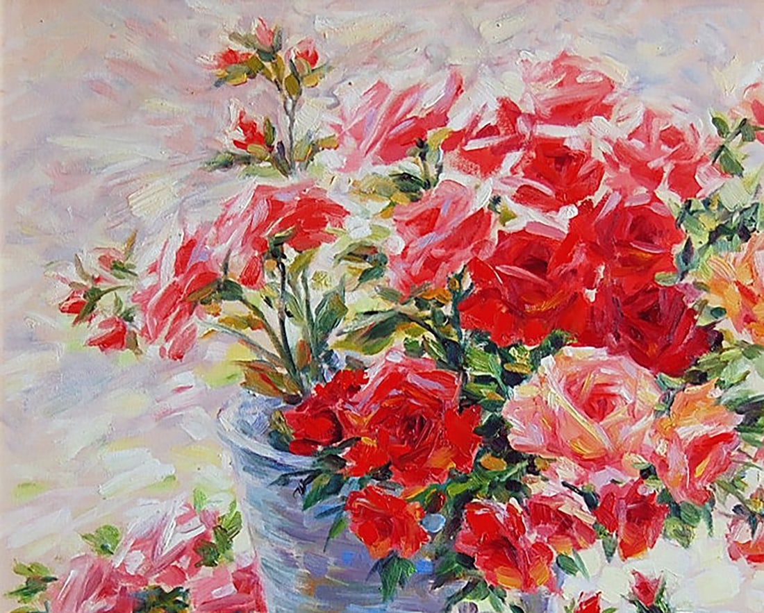 Oil painting Roses Kotmin Olga - 2