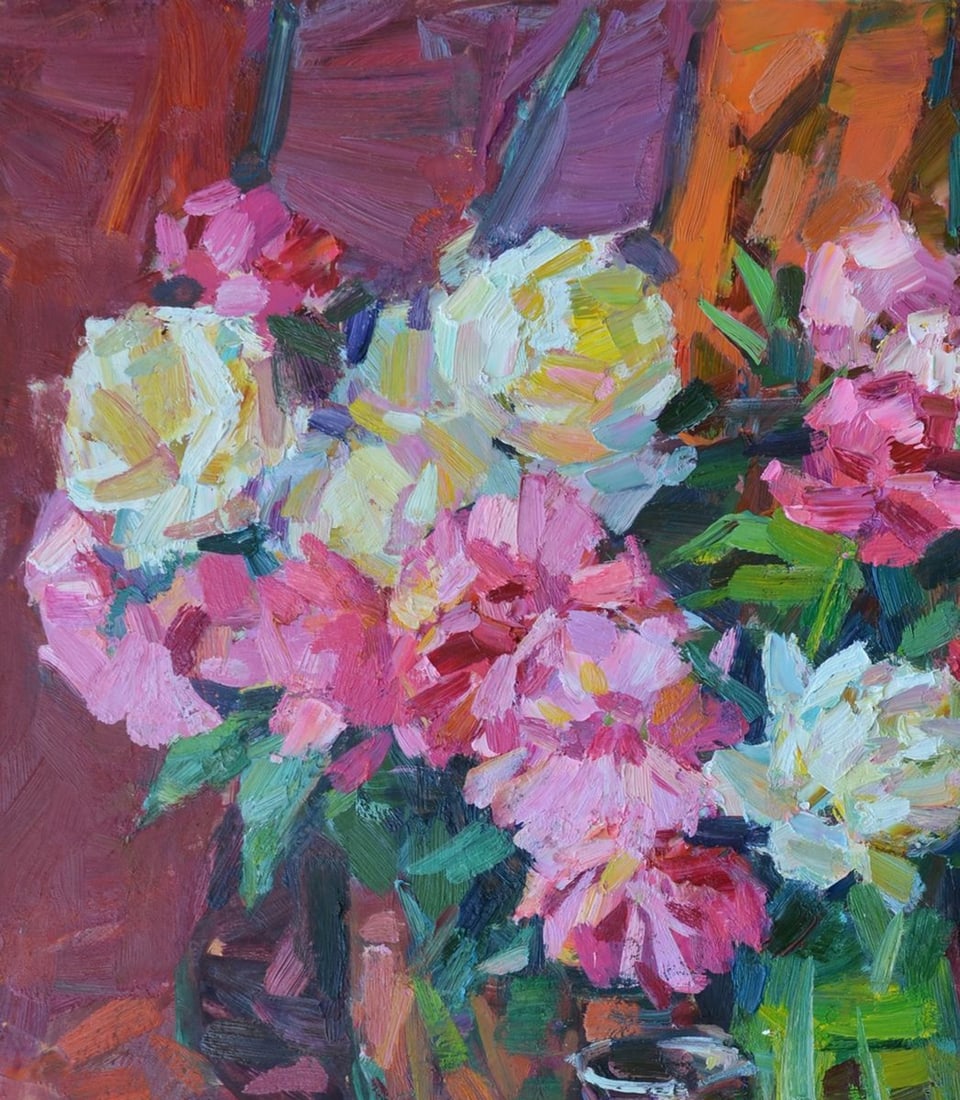Oil painting Peonies Tepeta Miacheslav - 2