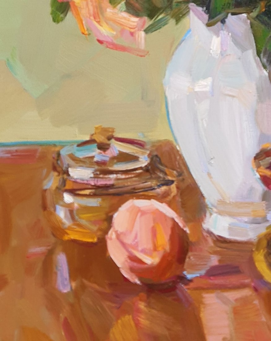 Oli painting Bouquets of roses Egor Ktpatunov - 7