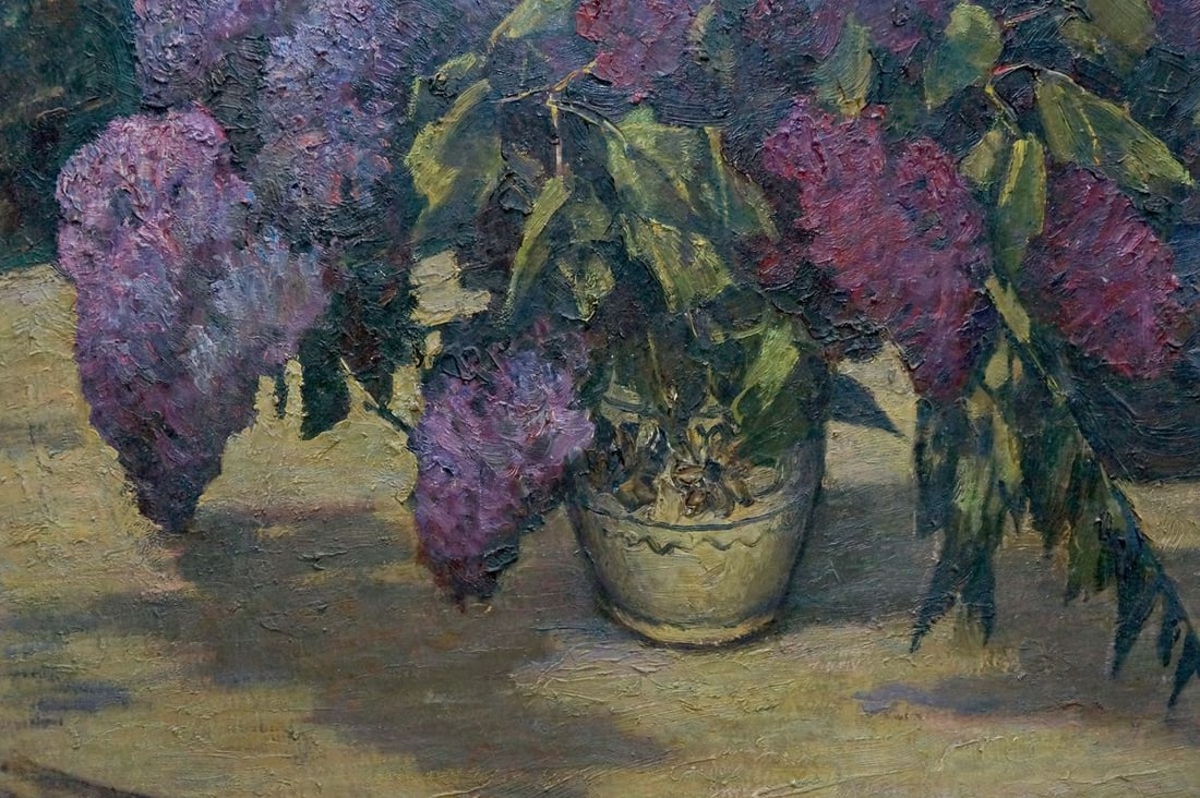 Oil painting Lilac bouquet Mozok Valery Leontyevich - 2