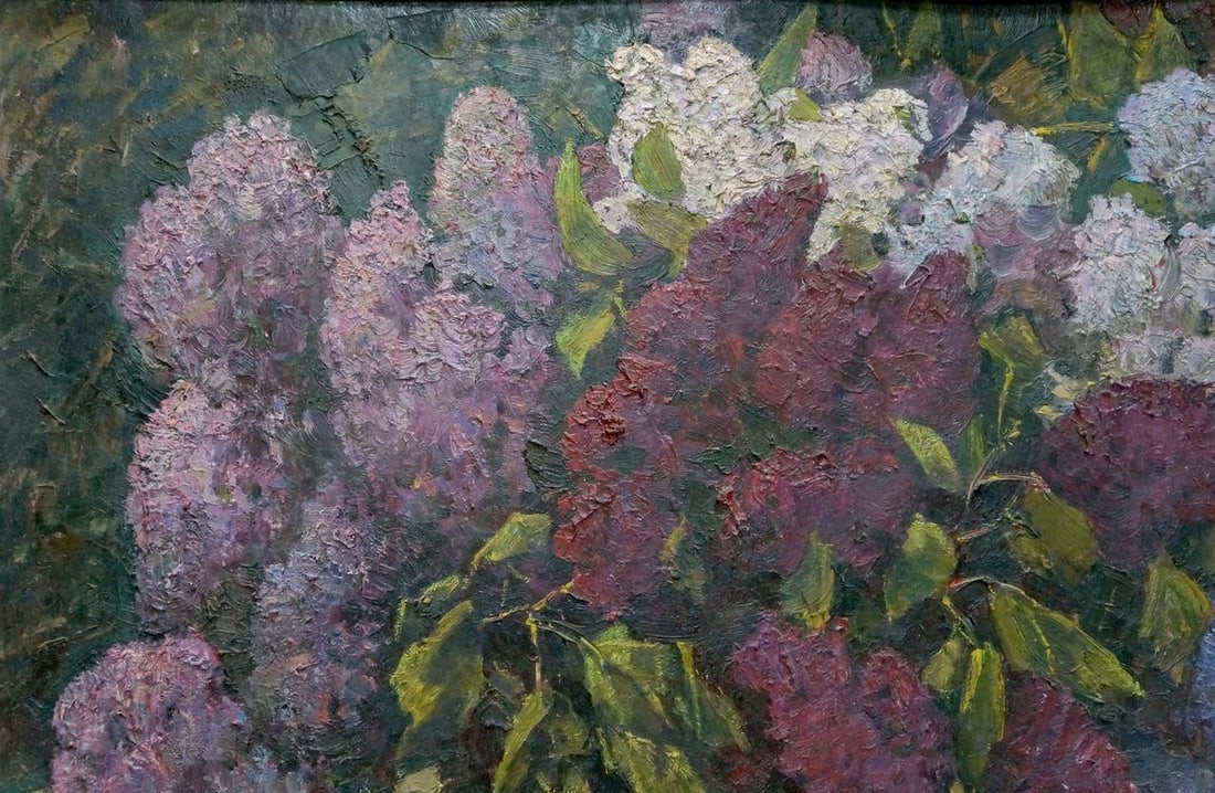 Oil painting Lilac bouquet Mozok Valery Leontyevich - 3