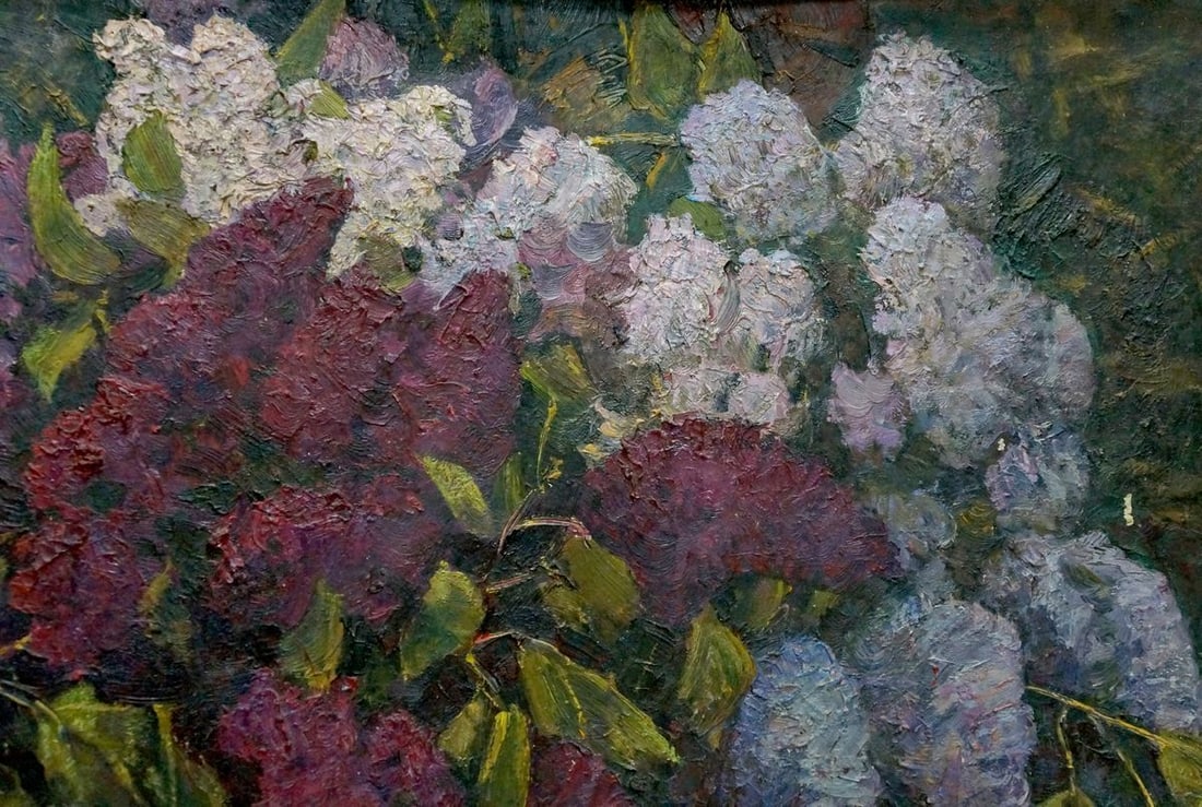 Oil painting Lilac bouquet Mozok Valery Leontyevich - 4