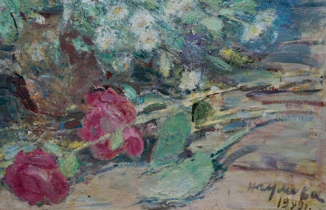 Oil painting June flowers Naumova Tamara Sergeevna - 5