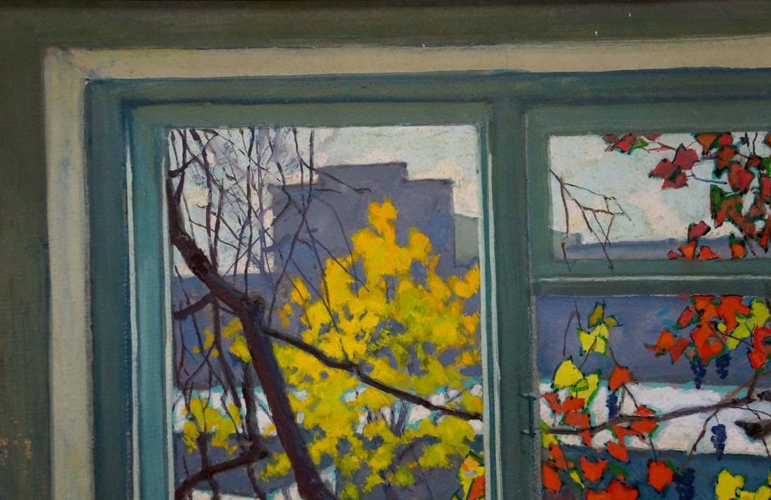 Oil painting View from the window Vlasov Vladimir Grigorievich - 3