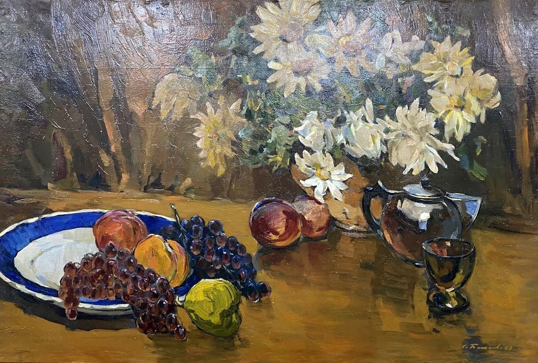 Oil painting Flowers and fruits Bakaev Sergey Ivanovich - 2