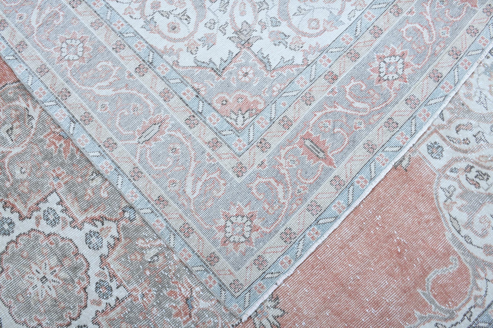 7'3x11'3 ft, FADED ORANGE RUG - 19