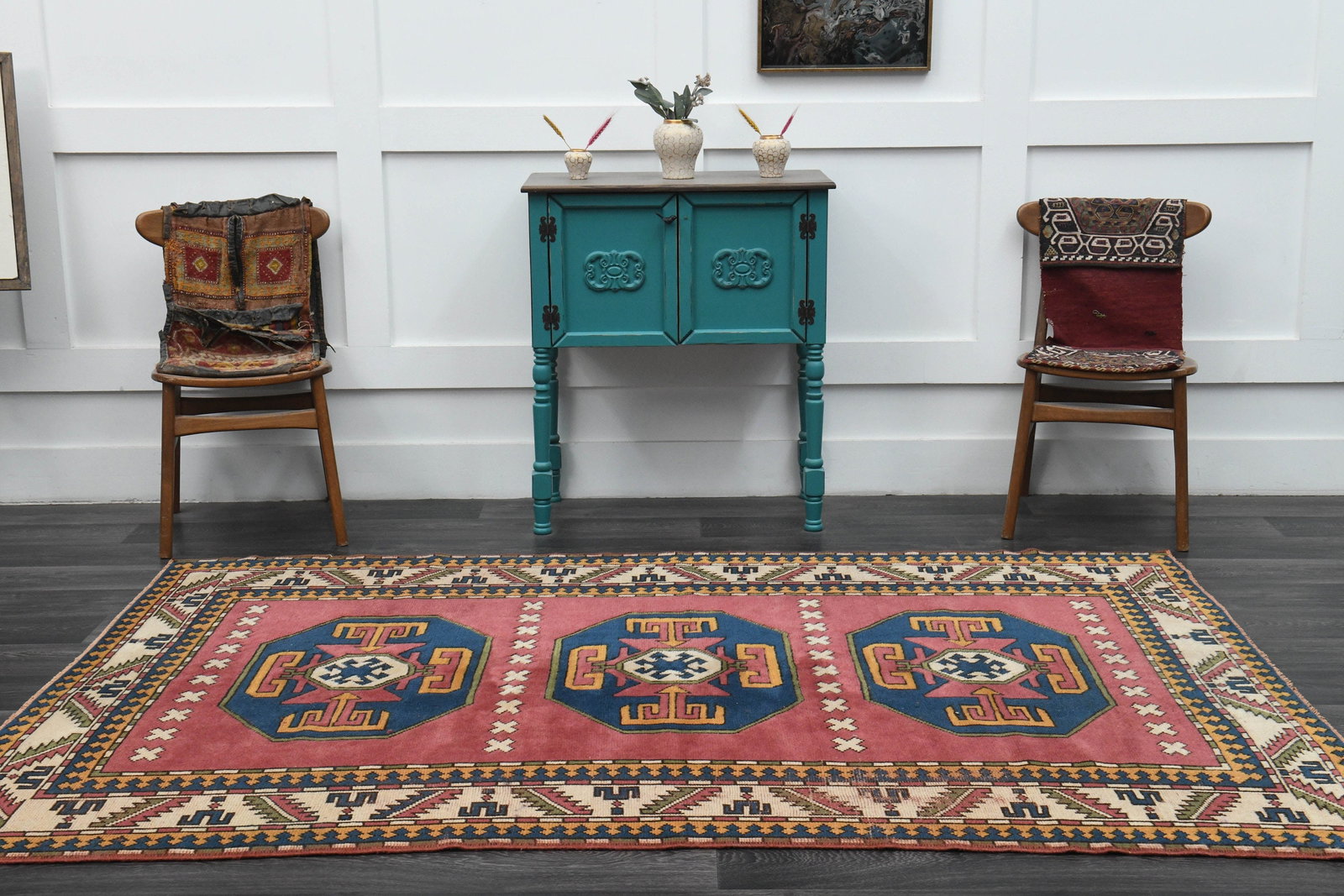 6x8 ft TURKISH Rug, VINTAGE - 14