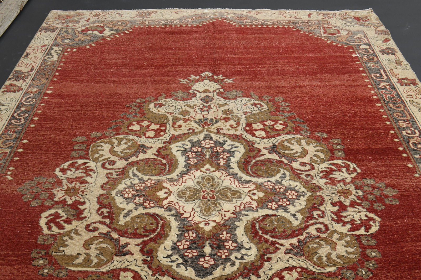 6.6x9.8 Turkish Rug, Red Beige - 12