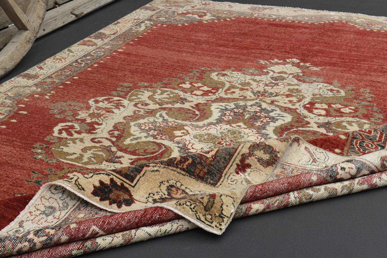 6.6x9.8 Turkish Rug, Red Beige - 9
