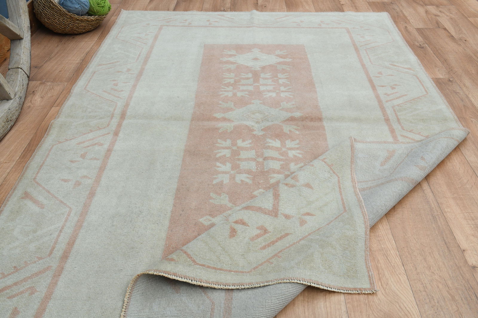 5x7'8 ft, OUSHAK RUG, Wool - 4