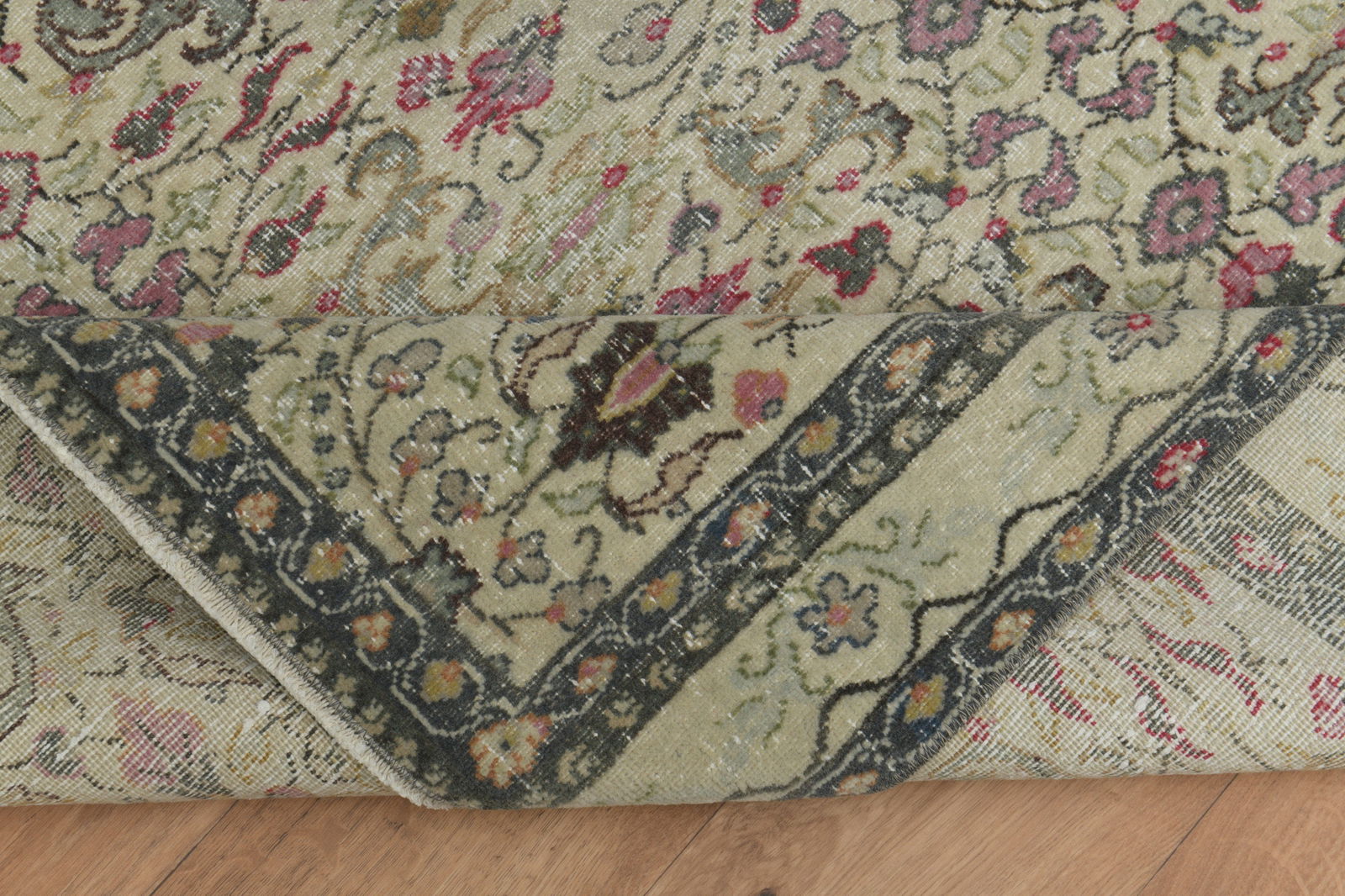 5x7 OUSHAK BEIGE Area Rug, Handmade - 13