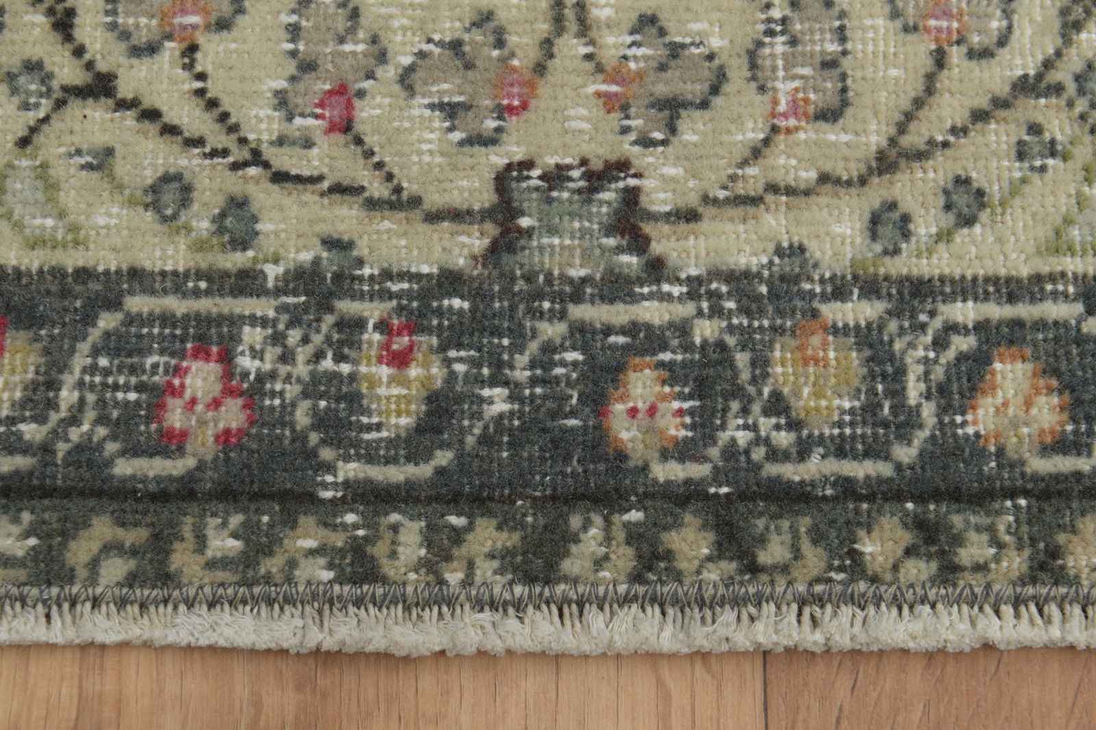 5x7 OUSHAK BEIGE Area Rug, Handmade - 6