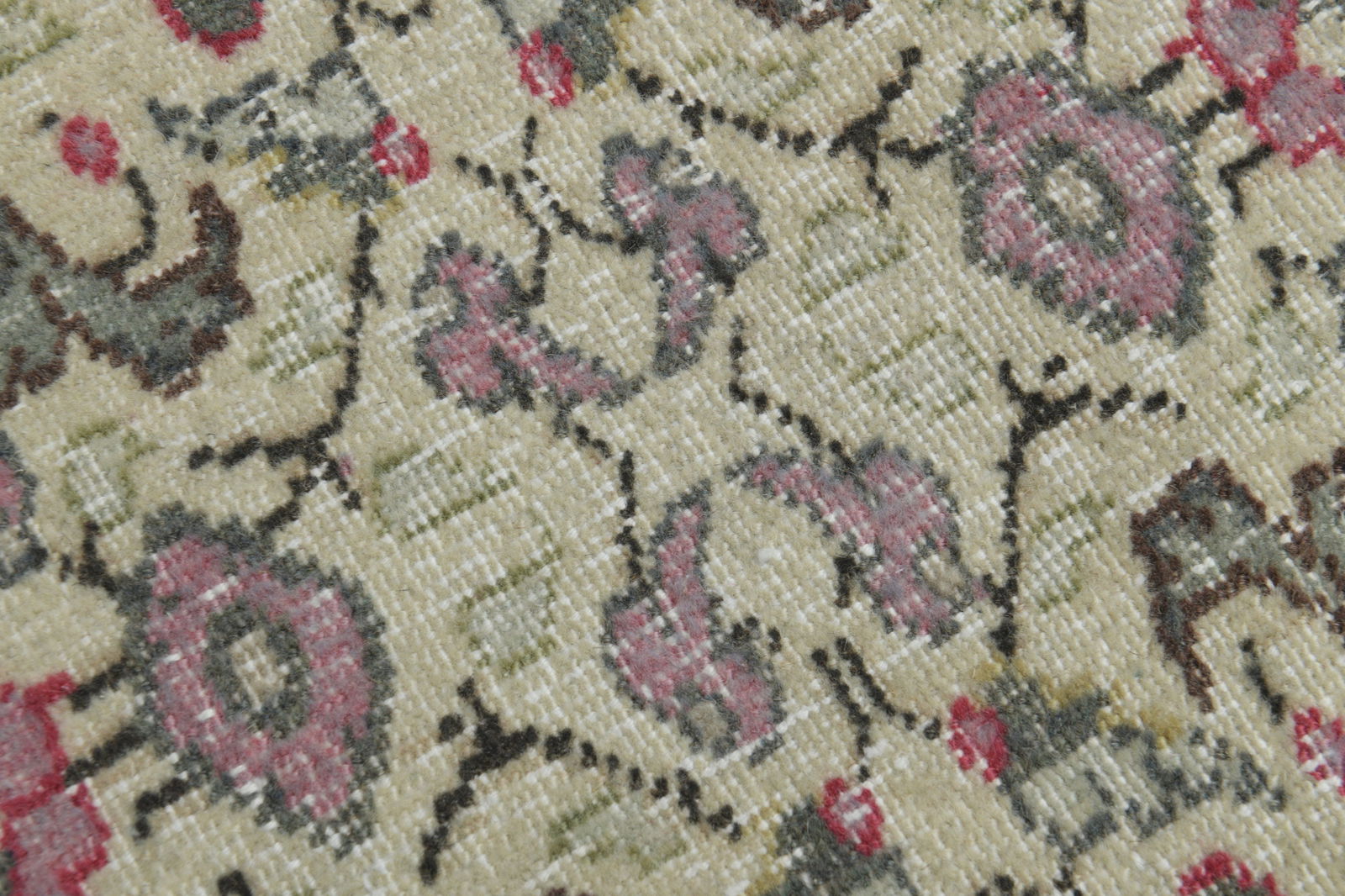 5x7 OUSHAK BEIGE Area Rug, Handmade - 9