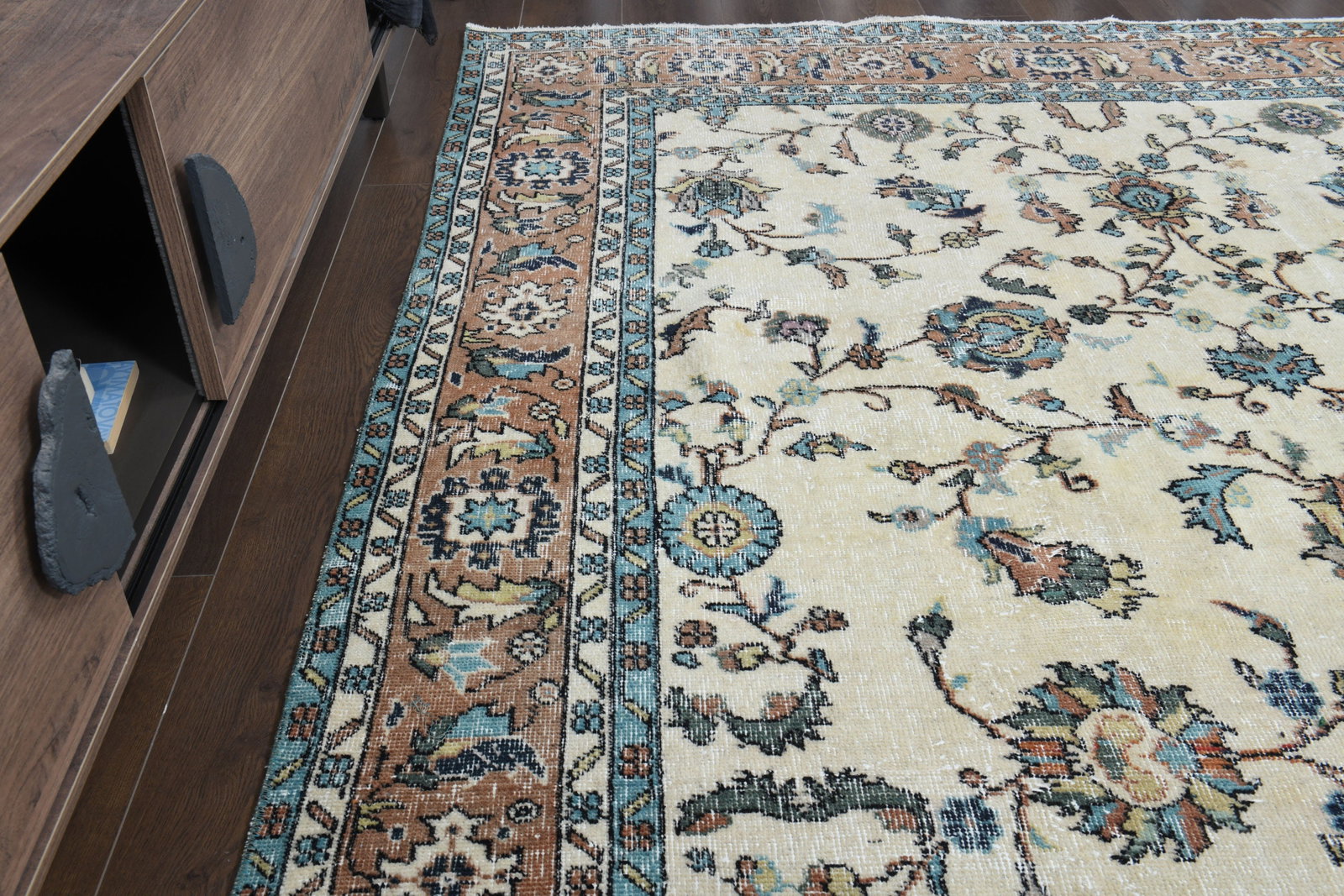 6'6x10'2 ft, COLORFUL, Vintgae Turkish Rug - 11