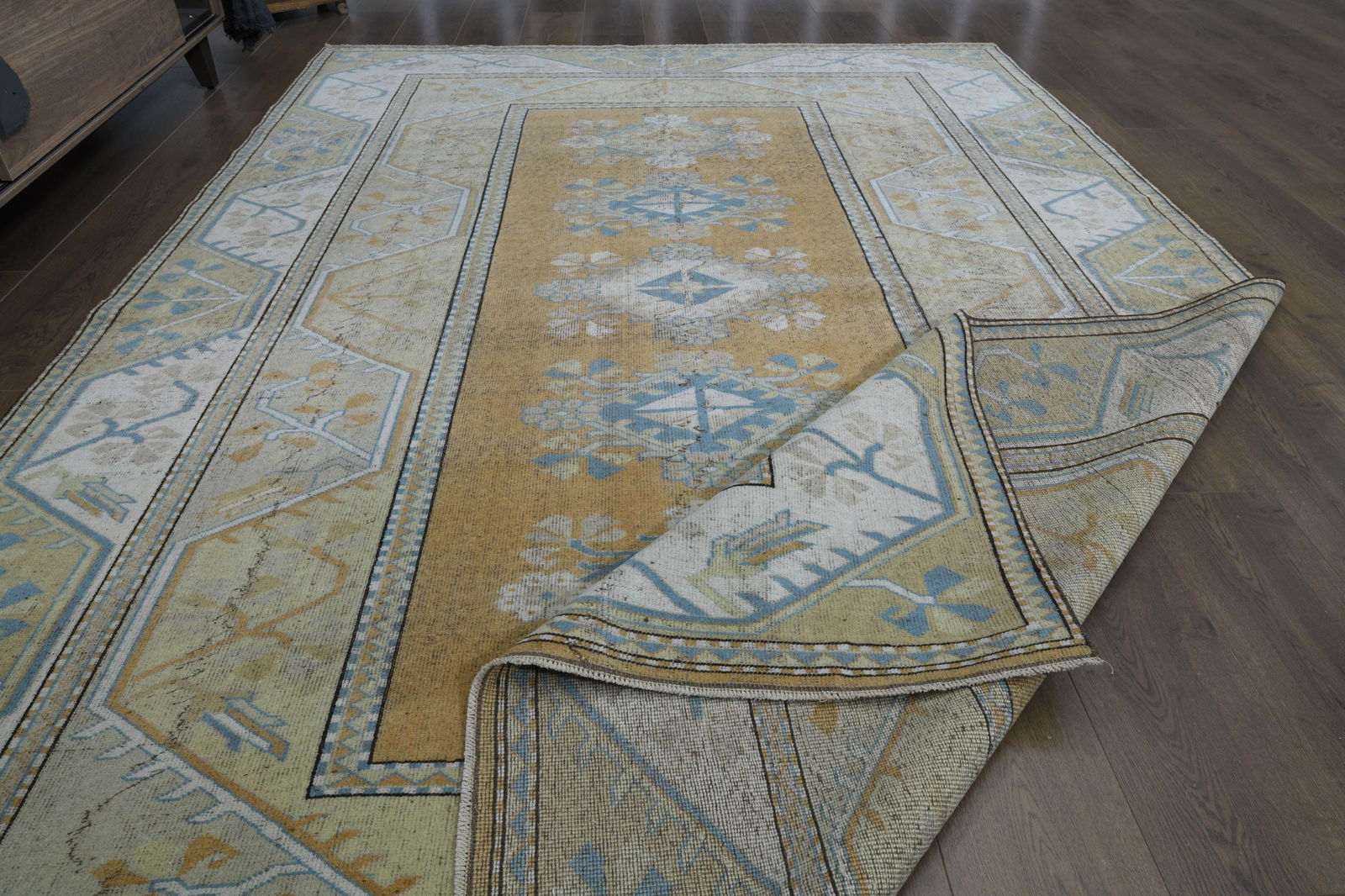 6'6x9'7 ft, ORANGE OVERSIZED RUG - 17