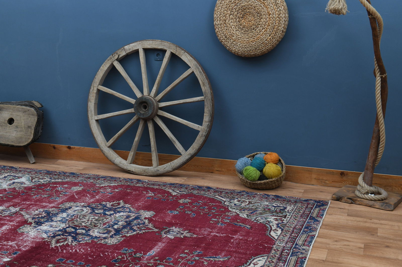 6'9x9'6 ft, RED BEIGE RUG - 4