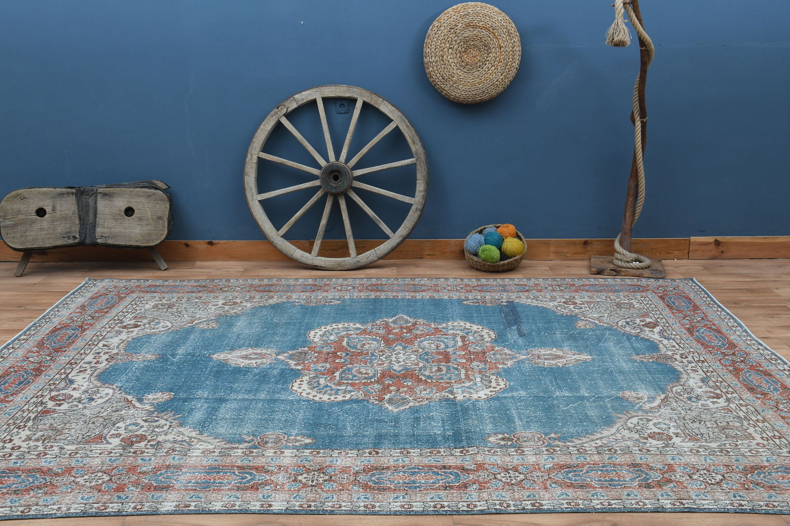 8'7x12'2 ft, TURKISH AREA RUG - 3