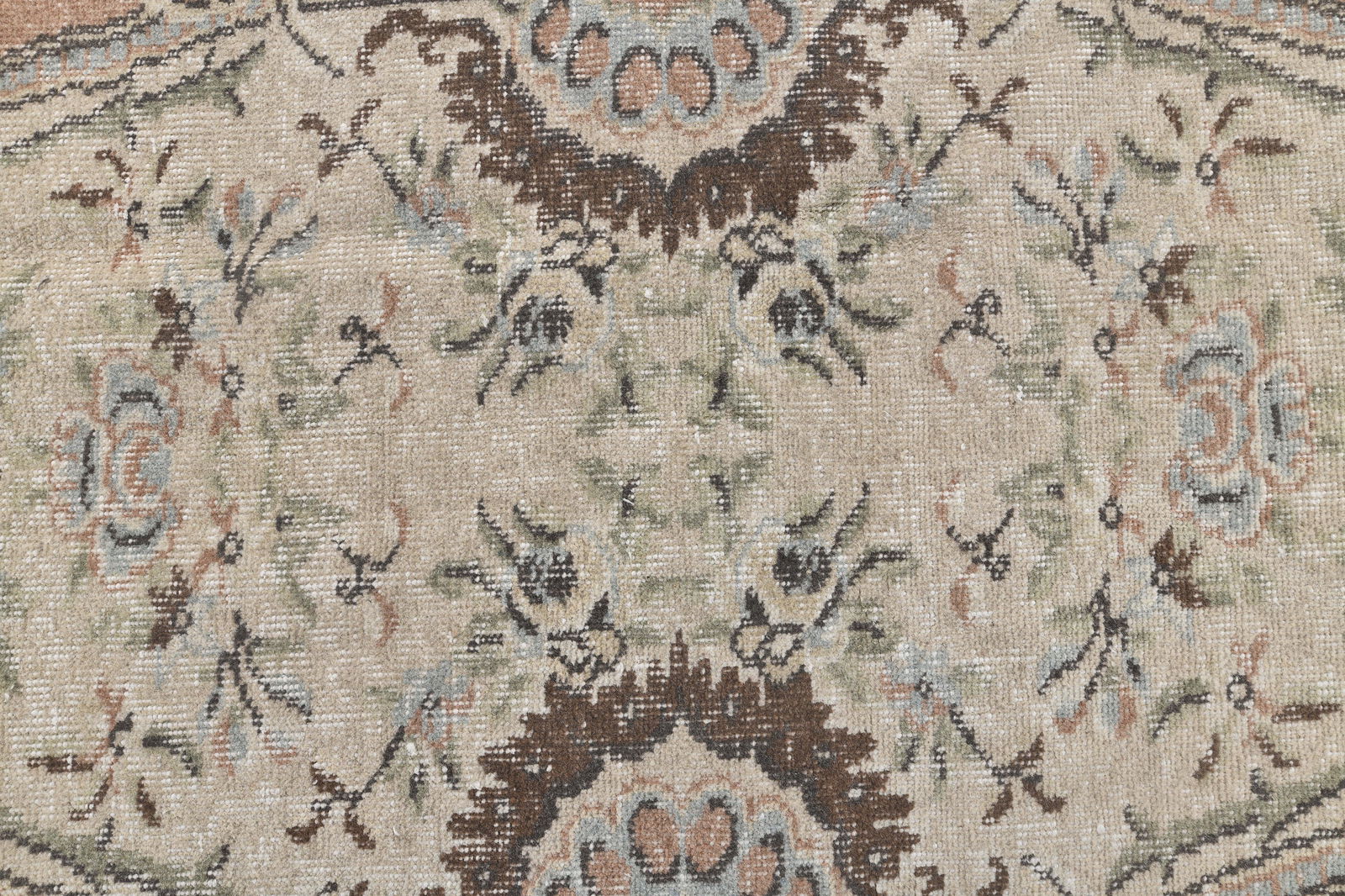 6x10 Turkish Vintage Rug, Beige Brown - 6