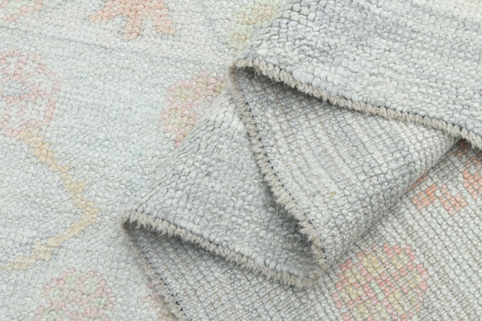 10'2x13'5 ft, BOHEMIAN OUSHAK RUG: Title: 10'2x13'5 ft, BOHEMIAN OUSHAK RUG Description: This Turkish one-of-a-kind Vintage Turkish Rug is hand-knotted and handwoven by the most skilled artisans who use pure wool, in muted, natural