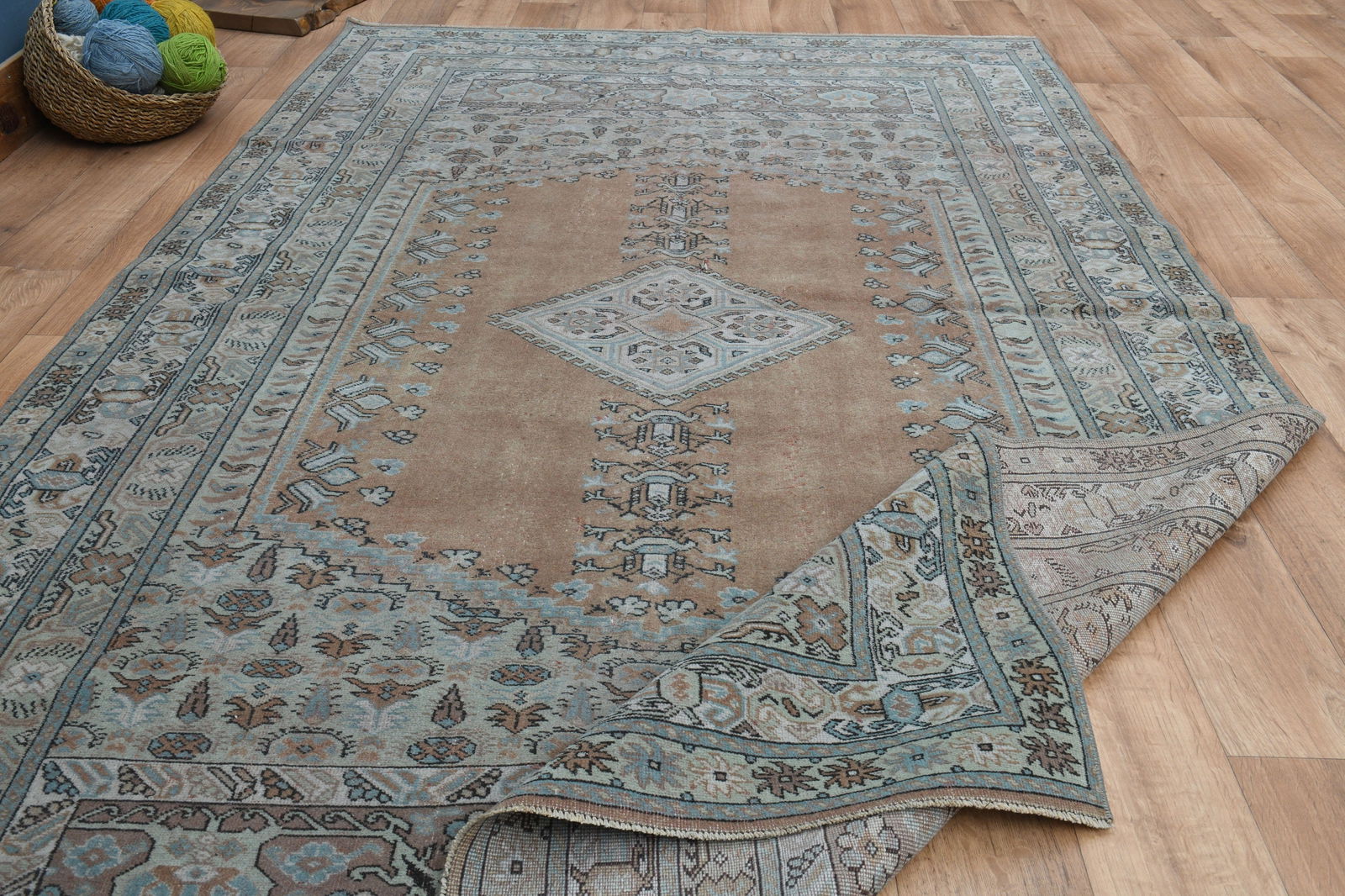 5'7x9'2 ft, ORANGE BROWN DÉCOR - 14