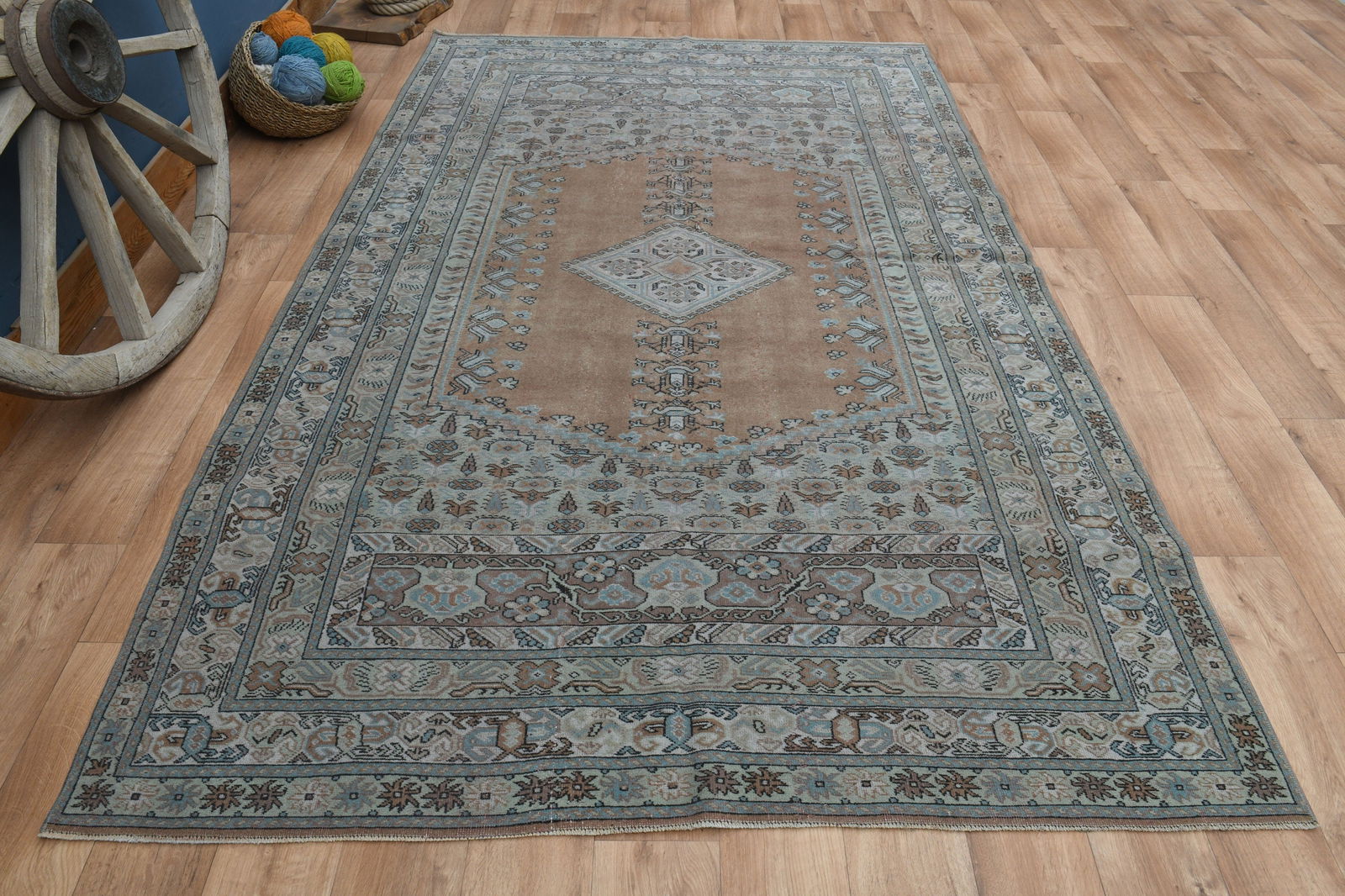 5'7x9'2 ft, ORANGE BROWN DÉCOR - 3