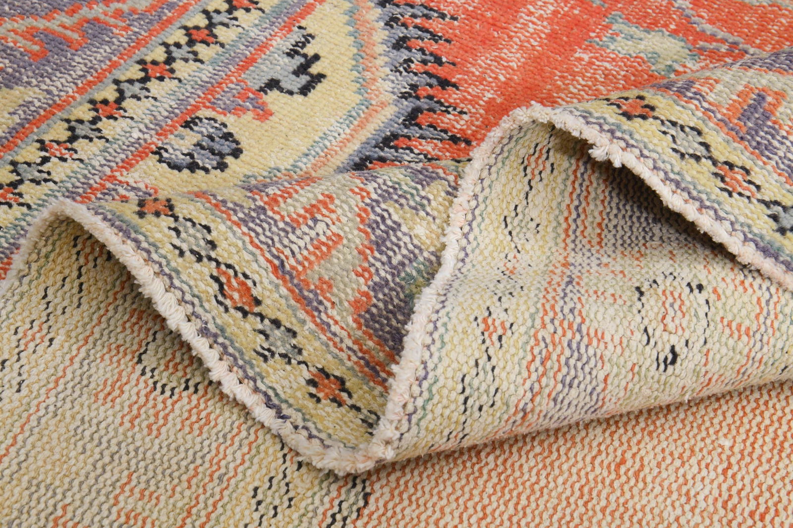 Vintage Turkish Rug - 6.7x10.5 ft: Title: Vintage Turkish Rug - 6.7x10.5 ft Description: This Turkish one-of-a-kind Vintage Turkish Rug is hand-knotted and handwoven by the most skilled artisans who use pure wool, in muted, natural ton