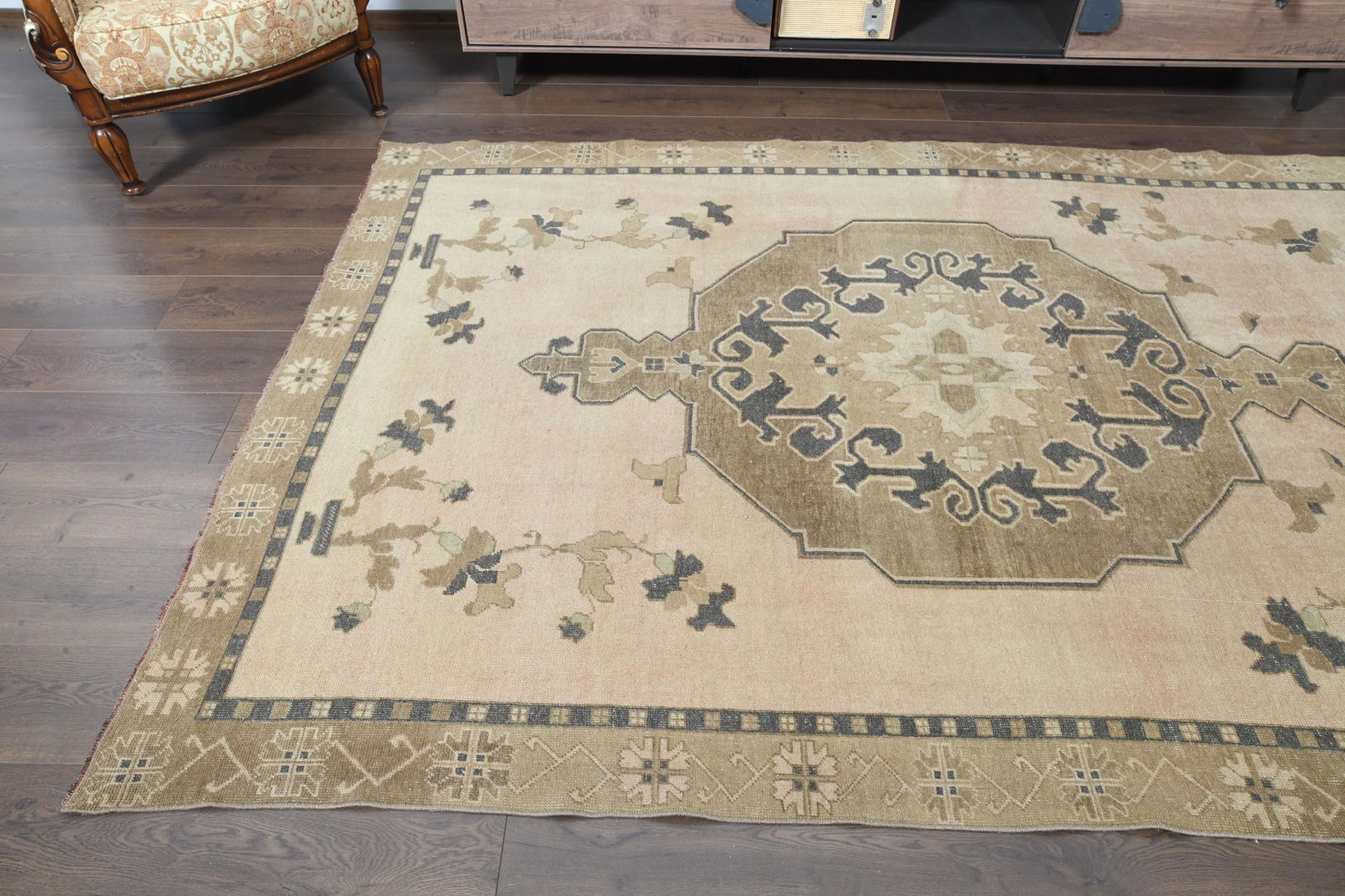 4'7x6'3, YELLOW BLUE OUSHAK - 14