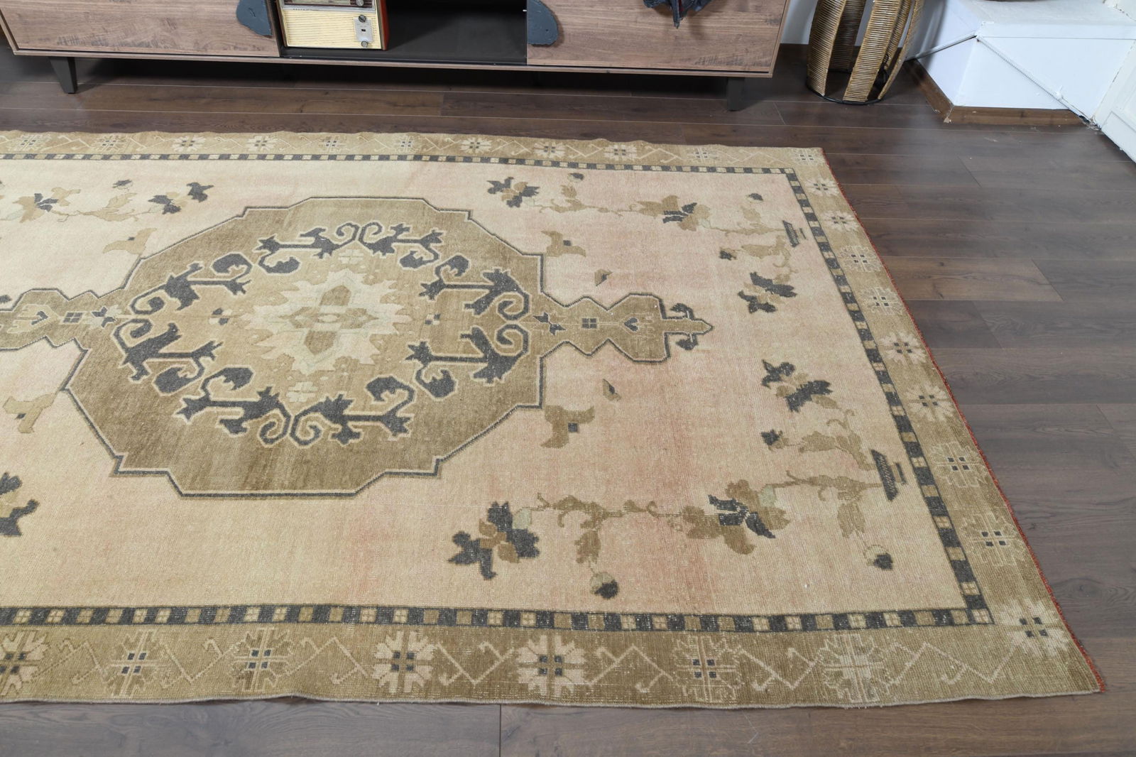 4'7x6'3, YELLOW BLUE OUSHAK - 15